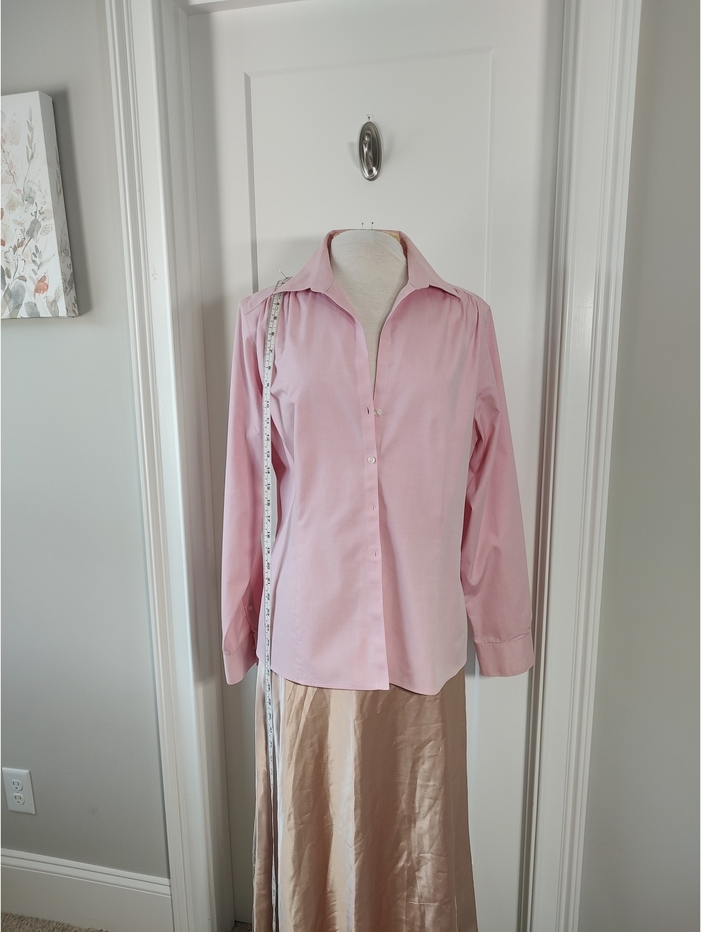Brooks Brothers Pink Cotton Women's Blouse Size 16 - Tailored Business Casual